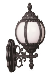 Opviq Lámpara de Pared Exterior Negro y Blanco BAP-68203-BSY-M1-OP